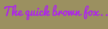 Image with Font Color AE21EE and Background Color 9B9060
